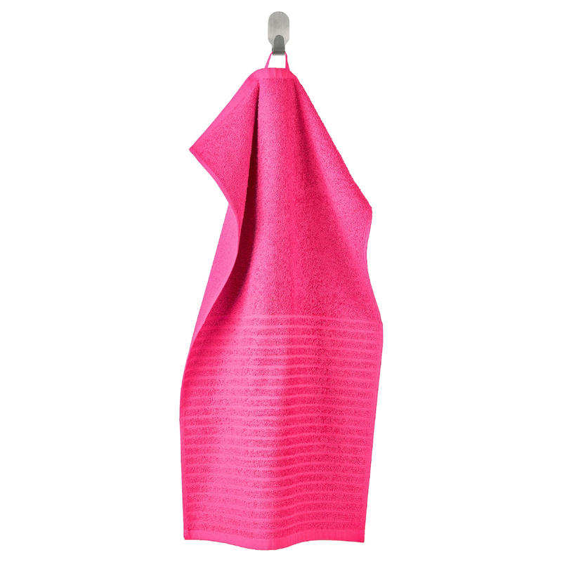 Hand towel, bright pink, 40x70 cm