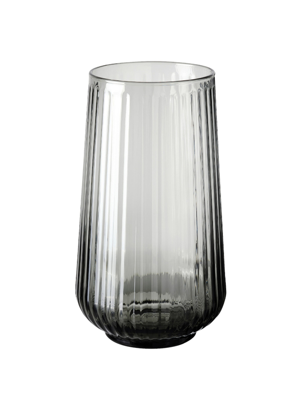 

GRADVIS Vase, grey, 19 cm