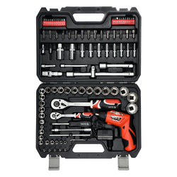 YATO Tool Set w/Cordless Screwdriver 100pcs YT-12685