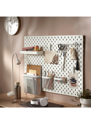 Pegboard, white, 76x56 cm