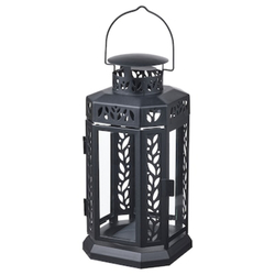 ENRUM Lantern f block candle, in/outdoor, 28 cm