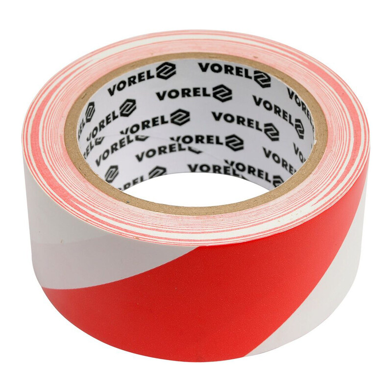 

Vorel Warning Tape Self-Adhesive White/Red 48mmx33m 75230