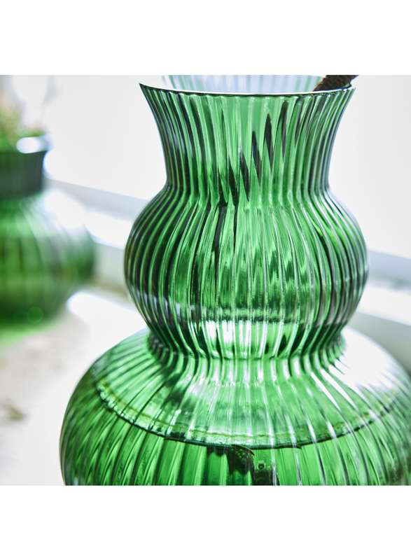 Vase, green, 21 cm