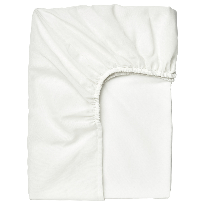 Fitted Sheet White 90X200cm