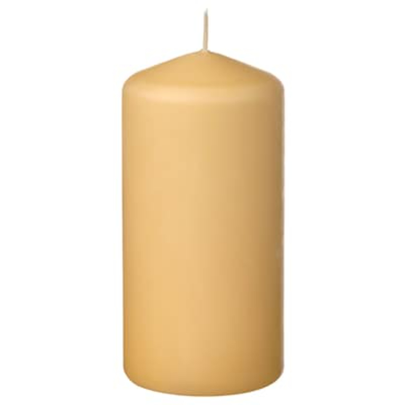 DAGLIGEN Unscented pillar candle, 14 cm