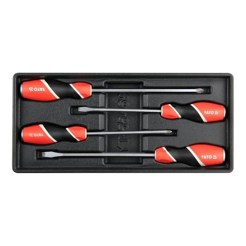 

YATO Drawer Insert With Go-Through Screwdrivers 4pcs YT-55469