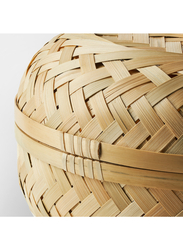 Basket with lid, bamboo, 25 cm