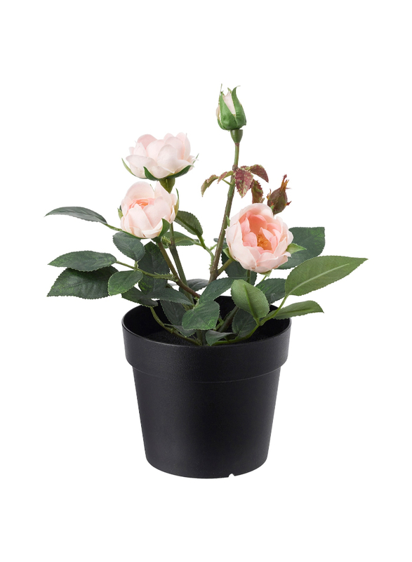 Artificial potted plant, in/outdoor/Rose pink, 9 cm