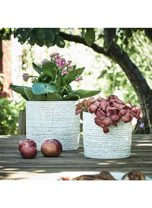 Plant pot, in/outdoor white, 12 cm