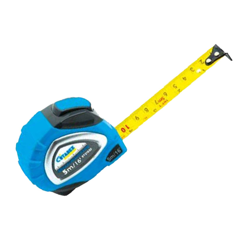 Starex Measuring Tape 8mx25mm Blue Rubber Double Side Print Blade D/Blister