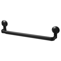 Towel Rack With Suction Cup Black