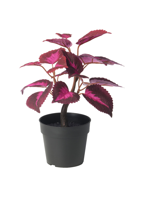 Artificial potted plant, in/outdoor Painted nettle/red, 9 cm