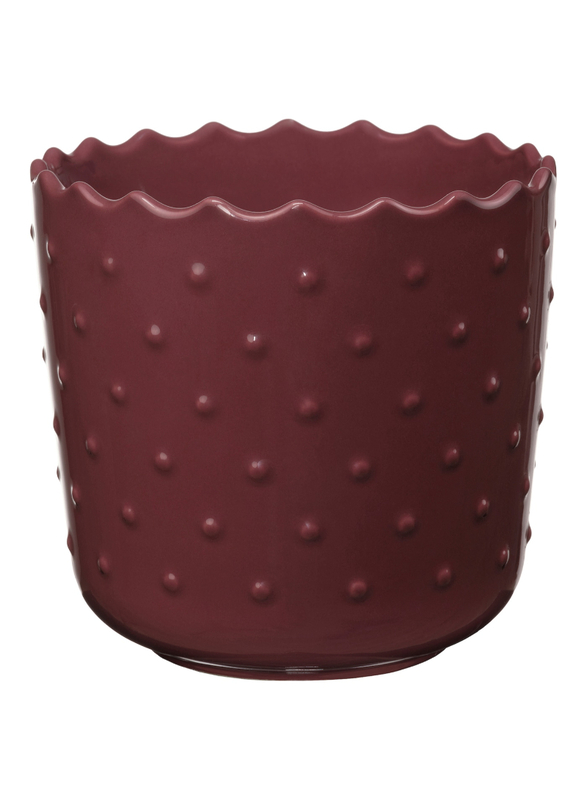 Plant pot, in/outdoor brown-red, 9 cm