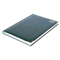 FIS A4 Diary 2024 Arabic/English (Golden Corners) Green - FSDI42AE24GR