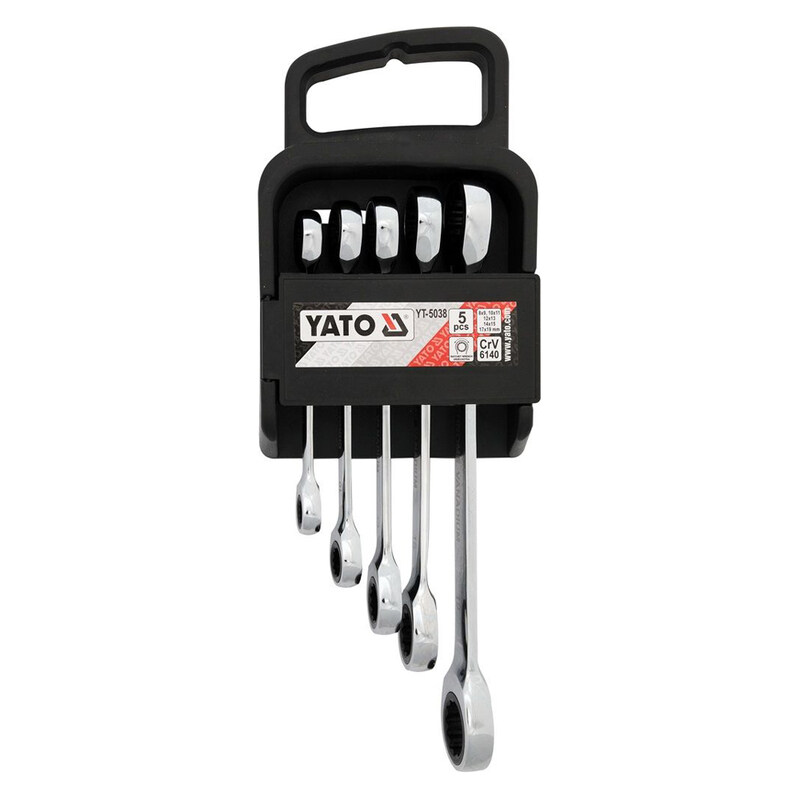 

YATO Double Ratchet Wrench Set 5Pcs YT-5038