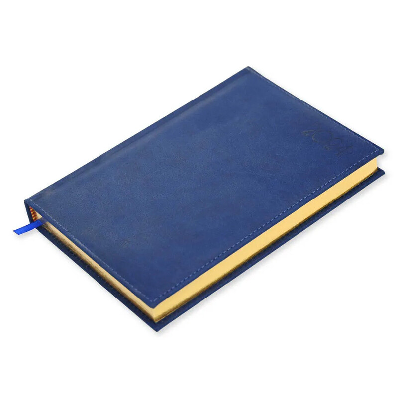

Generic FIS Golden A5 Diary 2024 (English) Blue - FSDI26EG24BL
