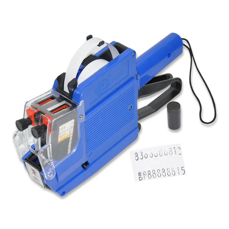 

Generic FIS Price/Date Label Machine 2-Line Printing, Blue - FSPX05BL