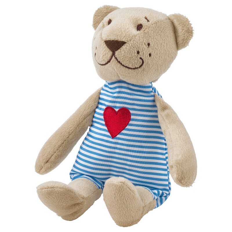 

Generic Soft Toy Teddy Bear With Its Heart In The Right Place Lively Eyes 21cm