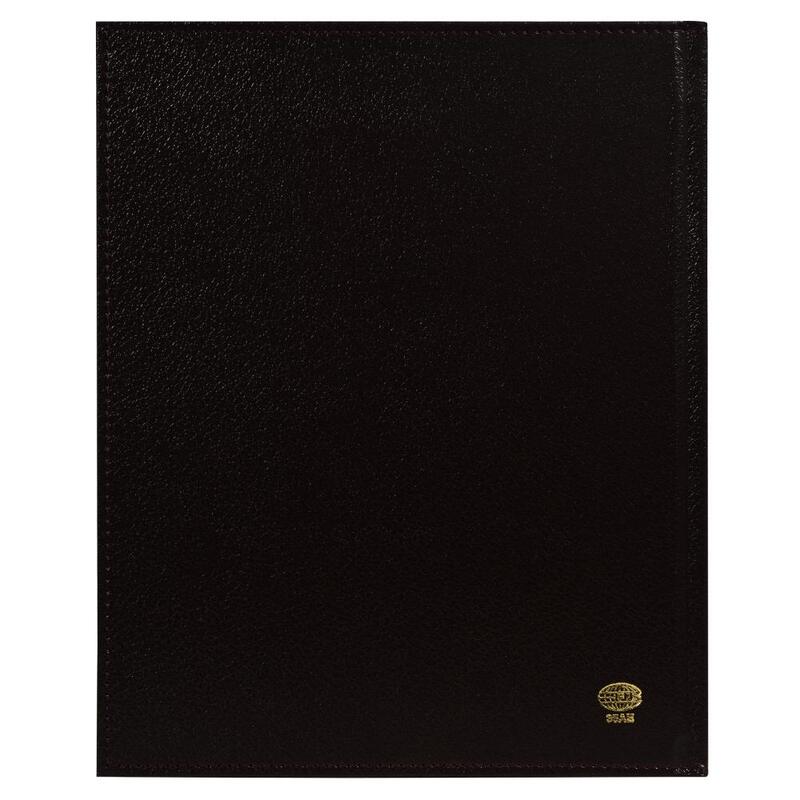 FIS 2024 Executive Diary  Arabic/English/French Vinyl Padded Sewn Cover (1-Week at a Glance) Chocolate - FSDI35AE24CH