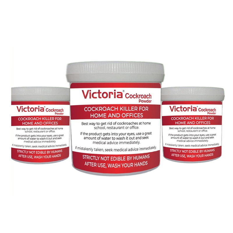 

Victoria Pack Of 3 Roach Insect Pest Control Powder Indoor and Outdoor Use & Other Major Cockroach Species