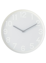 Wall clock, white, 25 cm