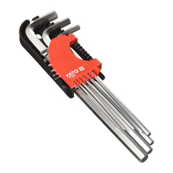 YATO Hex Key 9Pcs 1,5-10Mm Long Crv YT-0501