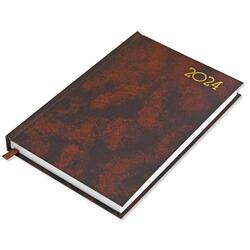 FIS A5 Diary 2024 Brown (French) - FSDI29FR24BR