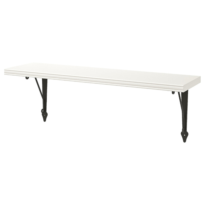 

Generic Wall Shelf White/Anthracite 80X20cm