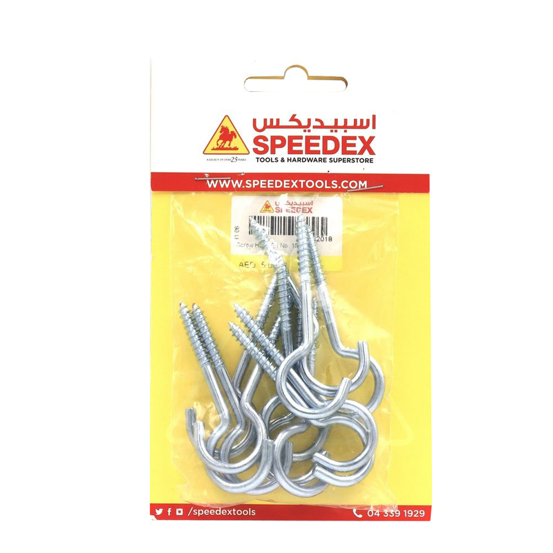 Screw Hook G I No. 10 - 12ps