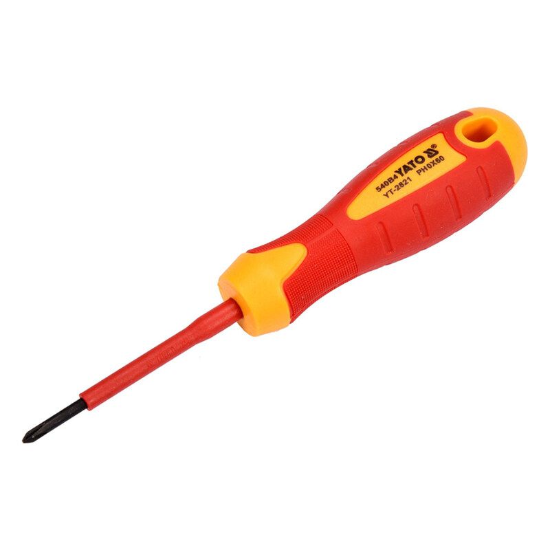 

YATO Insulated Philips Screwdriver PH0x60mm VDE-1000V YT-2821