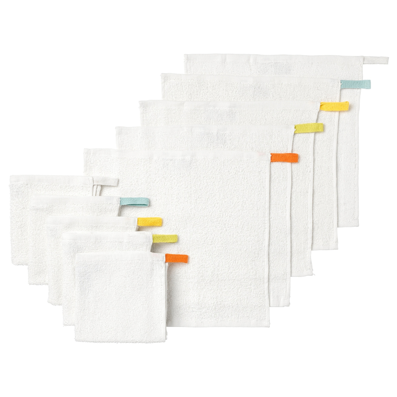 

Generic Washcloth Highly Absorbent Washcloths Made Of 100% Cotton White 30X30cm