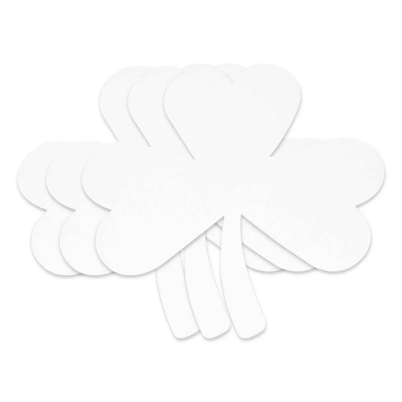 Pack of 3 Pieces Artmate Peelable Flower Shape Canvas Sticker, Self Adhesive Canvas, Primed White Colour - JISTJIPCS-8-2