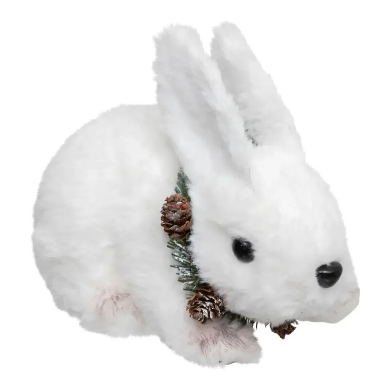 

Generic Christmas Atmosphera Rabbit with Branch Wreath Decor (14 cm)