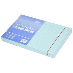 100-Cards FIS Record Card 8X5 Inch Blue, 180GSM - FSIC85-180BL