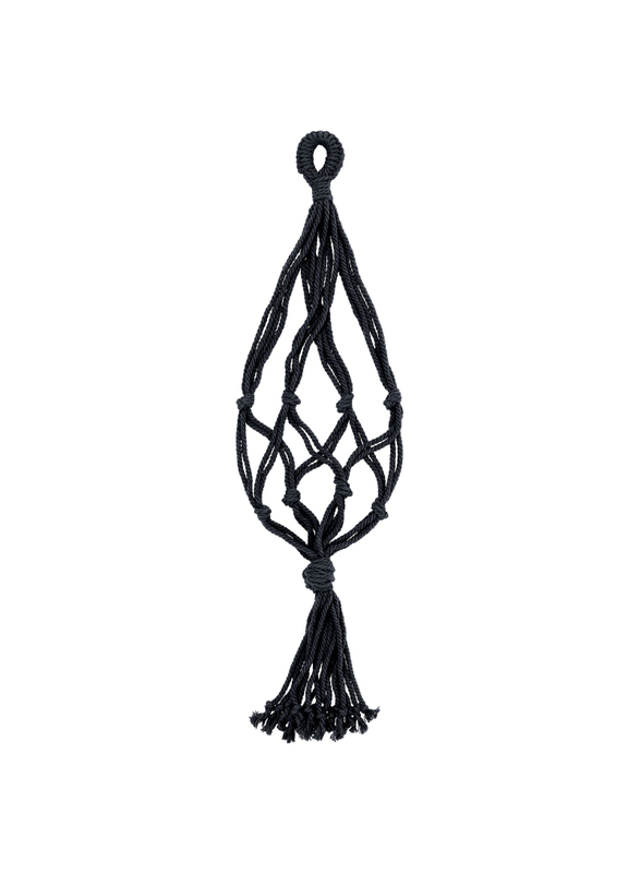 Plant pot hanger, black