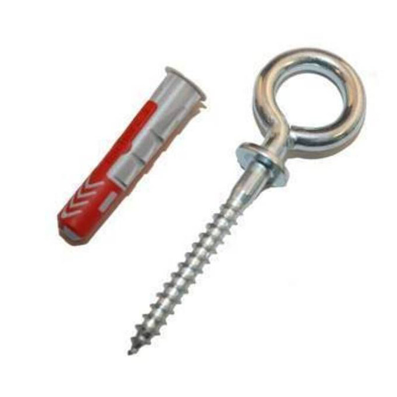 

Fischer Universal Plug 6 x 30mm + Eye Hook 4Pcs DUOPOWER 6X30 OH K NV 535005