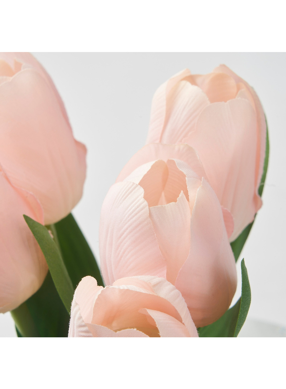 Artificial bouquet, in/outdoor/Tulip light pink, 35 cm