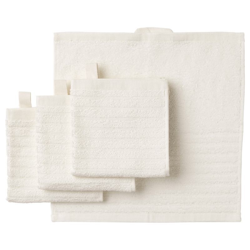 Washcloth White 30X30cm