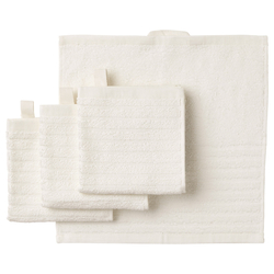 Washcloth White 30X30cm