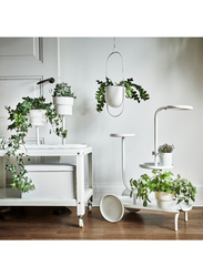 Hanging planter, in/outdoor white, 12 cm