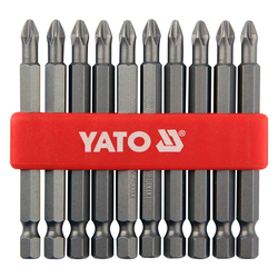 YATO Screwdriver Bits 1/4" PH2x75mm 10pcs/sets YT-0480