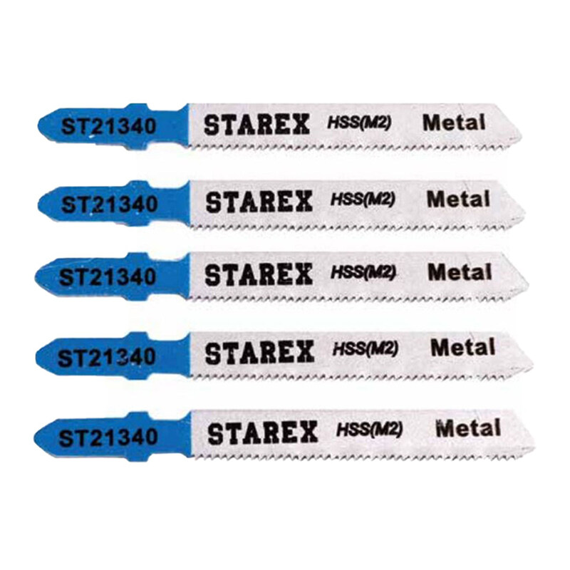 

Starex Jigsaw Blade T118A HSS(M2) T-Shank 5pcs/set Blister Card