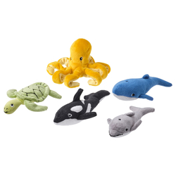 5-Piece Soft Toy Set Ocean Animals/Mixed Colours