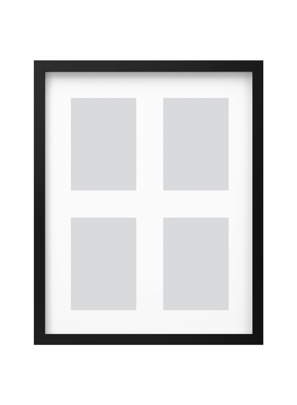 Frame for 4 pictures, black, 40x50 cm