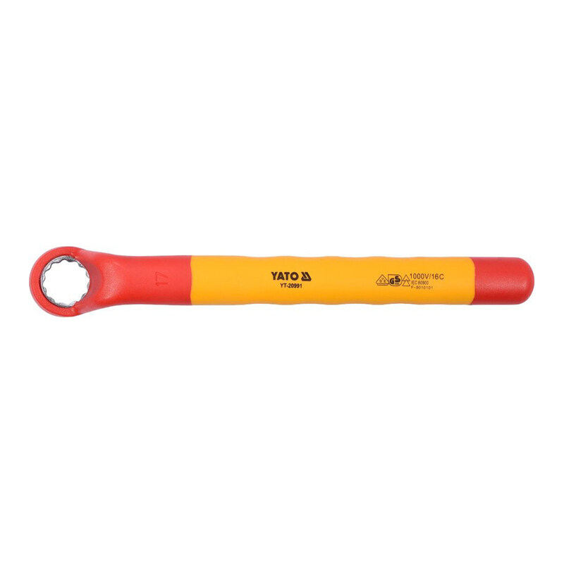 

YATO Insulated Ring Wrench 17mm VDE-1000V YT-20991