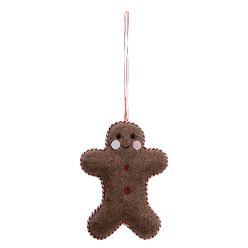 

Generic Christmas Atmosphera Polystyrene Hanging Gingerbread Tree Decor (3.50 cm, Brown)