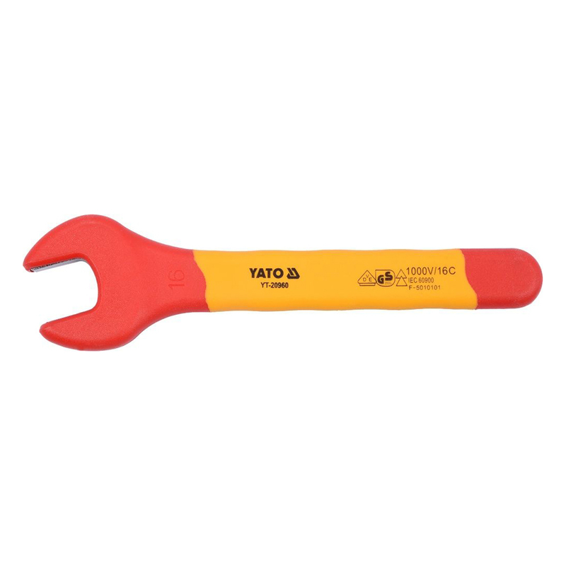 

YATO Insulated Open End Wrench 16mm VDE-1000V YT-20960