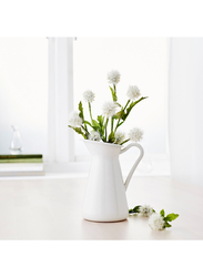 Vase/jug, white, 16 cm