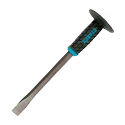 Starex Chisel Stoning 14"(350mm)x18mm Flat Sandy Finish CRV Grey Grip