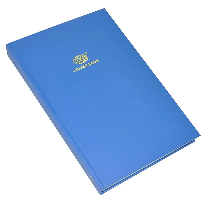 FIS Ledger Book, Azure Laid Ledger Paper, FS (210 x 330 mm) Size, 4 Quire - FSACLDC4Q73